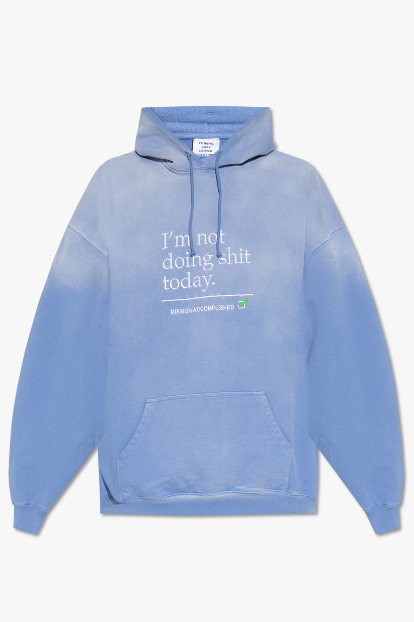 VETEMENTS Hoodie with washed effect | Men's Clothing | Vitkac